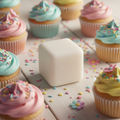 Cupcake Wax Melt white cube